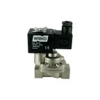 1801C-KBPD100-120-24AC | 1/2" Solenoid Valf N.K. Nikel Kaplamalı Pilot Kumandalı Pirinç Pistonlu PTFE 0.5 - 100 Bar 24V AC 19 VA
