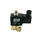 1802-KDNA010-012-12DC | 1/8" Solenoid Valve N.C. 3/2 Ways Exhaust Ø1,2 Orifice Direct Acting NBR 0 - 10 Bar 12V DC 17 W