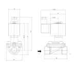 1841-KBHD040-120-G220AC | 1/2" Solenoid Valf N.K. Pilot Kumandalı Kompresör Uygulamaları HNBR 0.5 - 40 Bar G220V AC 19 VA