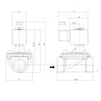 1841-KBHF040-250-G12DC | 1" Solenoid Valve N.C. For Compressor Pilot Operated HNBR 0.5 - 40 Bar G12V DC 17 W