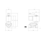 1901-ABNC016-100-24AC | 3/8" Solenoid Valf N.A Pilot Kumandalı NBR 0.5 - 16 Bar 24V AC 19 VA