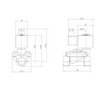 1901-ABVE016-190-24DC | 3/4" Solenoid Valve N.O. Pilot Operated FKM 0.5 - 16 Bar 24V DC 17 W