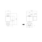 1901-ADVB016-020-G220AC | 1/4" Solenoid Valf N.A Direkt Çekmeli FKM 0 - 16 Bar G220V AC 19 VA