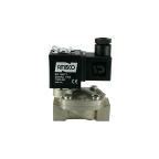 1901C-KBND016-120-220AC | 1/2" Solenoid Valf N.K. Nikel Kaplamalı Pilot Kumandalı NBR 0.5 - 16 Bar 220V AC 13 VA