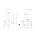 1901C-KBNF016-250-24DC | 1" Solenoid Valve N.C. Nickel Plated Pilot Operated NBR 0.5 - 16 Bar 24V DC 10 W