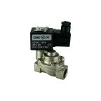 1901C-KBPD100-120-G220AC | 1/2" Solenoid Valve N.C. Nickel Plated Brass Piston Pilot Operated PTFE 0.5 - 100 Bar G220V AC 19 VA