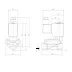 1901-KBEC016-100-24DC | 3/8" Solenoid Valf N.K. Pilot Kumandalı EPDM 0.5 - 16 Bar 24V DC 10 W