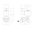 1901-KBND016-120-G24DC | 1/2" Solenoid Valve N.C. Pilot Operated NBR 0.5 - 16 Bar G24V DC 17 W