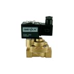1901-KBPD100-120-G24AC | 1/2" Solenoid Valf N.K. Pilot Kumandalı Pirinç Pistonlu PTFE 0.5 - 100 Bar G24V AC 19 VA