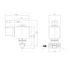1312-ADNA006-015-220AC | 1/8" Solenoid Valve N.O. 3/2 Ways Top Inlet Direct Acting NBR 0 - 6 Bar 220V AC 19 VA