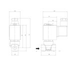 1901-KDEA016-018-220AC | 1/8" Solenoid Valf N.K. Direkt Çekmeli EPDM 0 - 16 Bar 220V AC 13 VA