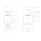 1901-KDNC010-030-24DC | 3/8" Solenoid Valf N.K. Direkt Çekmeli NBR 0 - 10 Bar 24V DC 17 W