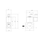 1901-KDNE006-050-G24DC | 3/4" Solenoid Valf N.K. Direkt Çekmeli NBR 0 - 6 Bar G24V DC 17 W