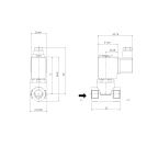 1411-KDNC020-110-220AC | 3/8" Solenoid Valf N.K. Direkt Çekmeli Servo Diyaframlı NBR 0.1 - 20 Bar 220V AC 13 VA