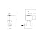 1411-KDNC020-110-G220AC | 3/8" Solenoid Valve N.C. Servo Pilot Operated Direct Acting NBR 0.1 - 20 Bar G220V AC 19 VA