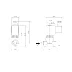 1411-KDND020-110-220AC | 1/2" Solenoid Valf N.K. Direkt Çekmeli Servo Diyaframlı NBR 0.1 - 20 Bar 220V AC 13 VA
