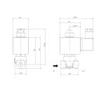 1902-KDNA007-020-12DC | 1/8" Solenoid Valve N.C. 3/2 Ways Direct Acting NBR 0 - 7 Bar 12V DC 17 W
