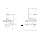 1931-KBEF016-250-220AC | 1" Solenoid Valf N.K. Pilot Kumandalı Eko Seri EPDM 0.5 - 16 Bar 220V AC 8.5 VA
