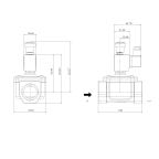 3901-ADNG0P5-320-230AC | 1 1/4" Solenoid Valf N.A Alüminyum Direkt Çekmeli Elle Kurmalı Doğalgaz Valfi NBR 0 - 500 mBar 230V AC 13 VA