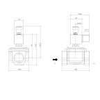 3901-ADNG0P5-320-G24DC | 1 1/4" Solenoid Valve N.O. Aluminum Manual Reset N.Gas Direct Acting NBR 0 - 500 mBar G24V DC 17 W
