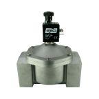 3901-ADNI0P5-500-12DC | 2" Solenoid Valf N.A Alüminyum Direkt Çekmeli Elle Kurmalı Doğalgaz Valfi NBR 0 - 500 mBar 12V DC 10 W