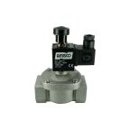 3901-KDNF0P5-250-24AC | 1" Solenoid Valf N.K. Alüminyum Direkt Çekmeli Elle Kurmalı Doğalgaz Valfi NBR 0 - 500 mBar 24V AC 13 VA