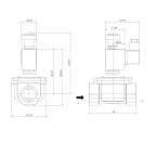 3901-KDNF0P5-250-24AC | 1" Solenoid Valf N.K. Alüminyum Direkt Çekmeli Elle Kurmalı Doğalgaz Valfi NBR 0 - 500 mBar 24V AC 13 VA