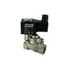 4911C-ABPD010-120-12DC | 1/2" Solenoid Valf N.A Nikel Kaplamalı Pilot Kumandalı Pistonlu Buhar  PTFE 0.5 - 10 Bar 12V DC 17 W