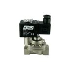 4911C-ABPD010-120-230AC | 1/2" Solenoid Valve N.O. Nickel Plated Piston Steam Pilot Operated PTFE 0.5 - 10 Bar 230V AC 19 VA