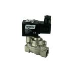 4911C-ABPD010-120-24AC | 1/2" Solenoid Valve N.O. Nickel Plated Piston Steam Pilot Operated PTFE 0.5 - 10 Bar 24V AC 19 VA