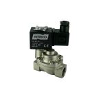 4911C-KBPD010-120-110AC | 1/2" Solenoid Valve N.C. Nickel Plated Piston Steam Pilot Operated PTFE 0.5 - 10 Bar 110V AC 19 VA