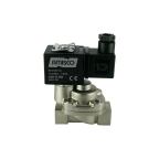 4911C-KBPD010-120-110AC | 1/2" Solenoid Valve N.C. Nickel Plated Piston Steam Pilot Operated PTFE 0.5 - 10 Bar 110V AC 19 VA