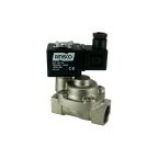 4911C-KBPE010-190-220AC | 3/4" Solenoid Valve N.C. Nickel Plated Piston Steam Pilot Operated PTFE 0.5 - 10 Bar 220V AC 19 VA