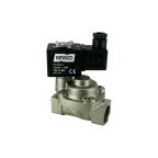4911C-KBPE010-190-230AC | 3/4" Solenoid Valf N.K. Nikel Kaplamalı Pilot Kumandalı Pistonlu Buhar  PTFE 0.5 - 10 Bar 230V AC 19 VA