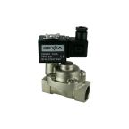 4911C-KBPE010-190-G220AC | 3/4" Solenoid Valf N.K. Nikel Kaplamalı Pilot Kumandalı Pistonlu Buhar  PTFE 0.5 - 10 Bar G220V AC 19 VA
