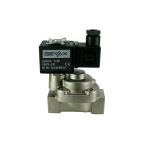 4911C-KBPE010-190-G24DC | 3/4" Solenoid Valve N.C. Nickel Plated Piston Steam Pilot Operated PTFE 0.5 - 10 Bar G24V DC 17 W