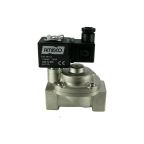 4911C-KBPF010-250-110AC | 1" Solenoid Valve N.C. Nickel Plated Piston Steam Pilot Operated PTFE 0.5 - 10 Bar 110V AC 19 VA