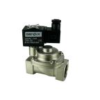 4911C-KBPF010-250-G220AC | 1" Solenoid Valf N.K. Nikel Kaplamalı Pilot Kumandalı Pistonlu Buhar  PTFE 0.5 - 10 Bar G220V AC 19 VA