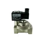 4911C-KBPF010-250-G24DC | 1" Solenoid Valve N.C. Nickel Plated Piston Steam Pilot Operated PTFE 0.5 - 10 Bar G24V DC 17 W