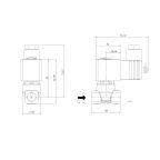 5801-KDVB008-020-24DC | 1/4" Solenoid Valf N.K. Direkt Çekmeli Ex-Proof Eko Seri FKM 0 - 8 Bar 24V DC 3 W