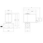 5881-KDND016-020-G24DC | 1/2" Solenoid Valf N.K. Paslanmaz Direkt Çekmeli Ex-Proof NBR 0 - 16 Bar G24V DC 11 W