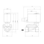 5901-KBNE016-190-G24DC | 3/4" Solenoid Valve N.C. Ex-Proof Pilot Operated NBR 0.5 - 16 Bar G24V DC 11 W