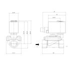 5901-KBNF016-250-G220AC | 1" Solenoid Valf N.K. Pilot Kumandalı Ex-Proof NBR 0.5 - 16 Bar G220V AC 13 VA