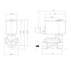5901-KBVD016-120-G24DC | 1/2" Solenoid Valf N.K. Pilot Kumandalı Ex-Proof FKM 0.5 - 16 Bar G24V DC 11 W