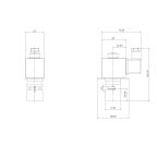 6511-KD00001-080-24DC | Solenoid Valve N.C. Aluminum Pinch M4 Assembly Sheet Metal 90 Degree NBR 0 - 1 Bar 24V DC 17 W
