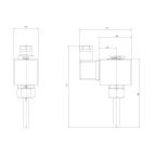 6541-KD00000-000-220AC | Solenoid Valf N.K. Nikel Kaplamalı Kilit Valfi Dil Uzun NBR 0 - 0 Bar 220V AC 19 VA