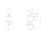 6551-KD00001-080-24DC | Solenoid Valve N.C. Aluminum Pinch M4  NBR 0 - 1 Bar 24V DC 17 W