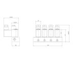 6631-KDNB006-025-24DC | 1/4" Solenoid Valf N.K. Direkt Çekmeli 4'lü Sıralı Eko Seri NBR 0 - 6 Bar 24V DC 6.5 W