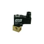 6642-ADNB015-016-220AC | 1/4" Solenoid Valf N.A 3/2 Yollu Direkt Çekmeli Tepeden Girişli Manuel NBR 0 - 15 Bar 220V AC 13 VA