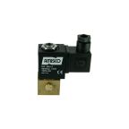 6642-ADNB015-016-220AC | 1/4" Solenoid Valf N.A 3/2 Yollu Direkt Çekmeli Tepeden Girişli Manuel NBR 0 - 15 Bar 220V AC 13 VA